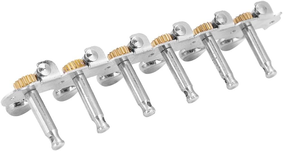 Mechanische Stimmwirbel f¨¹r Gitarre - 6+6 Zinklegierung Tuner mit Halterung, stabile und leistungsf