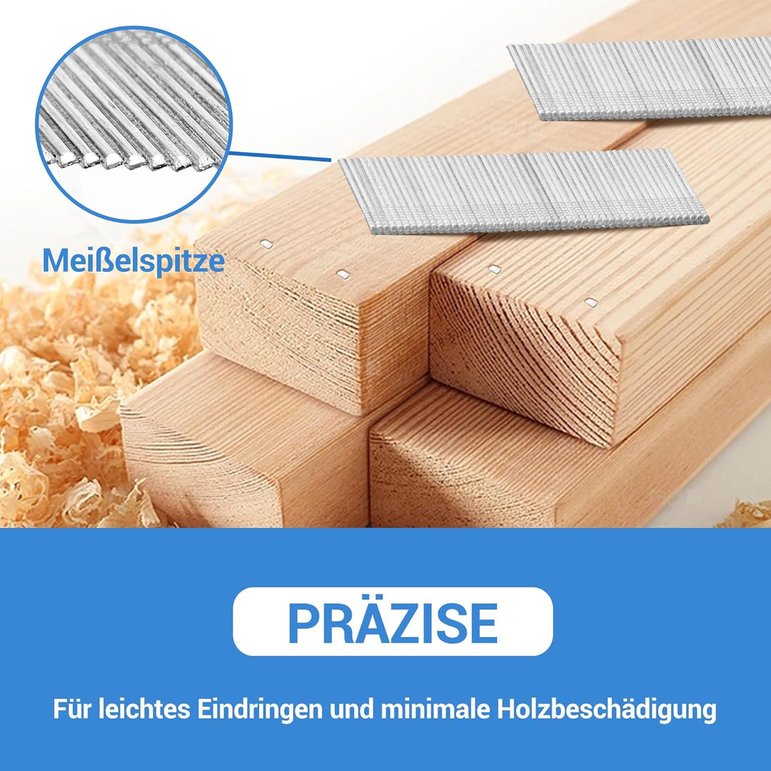 meite Gewinkelte Stauchkopfnägel, 16G / 32 mm, 20 Grad verzinkt – gewinkelte Nägel für Druckluftnagl
