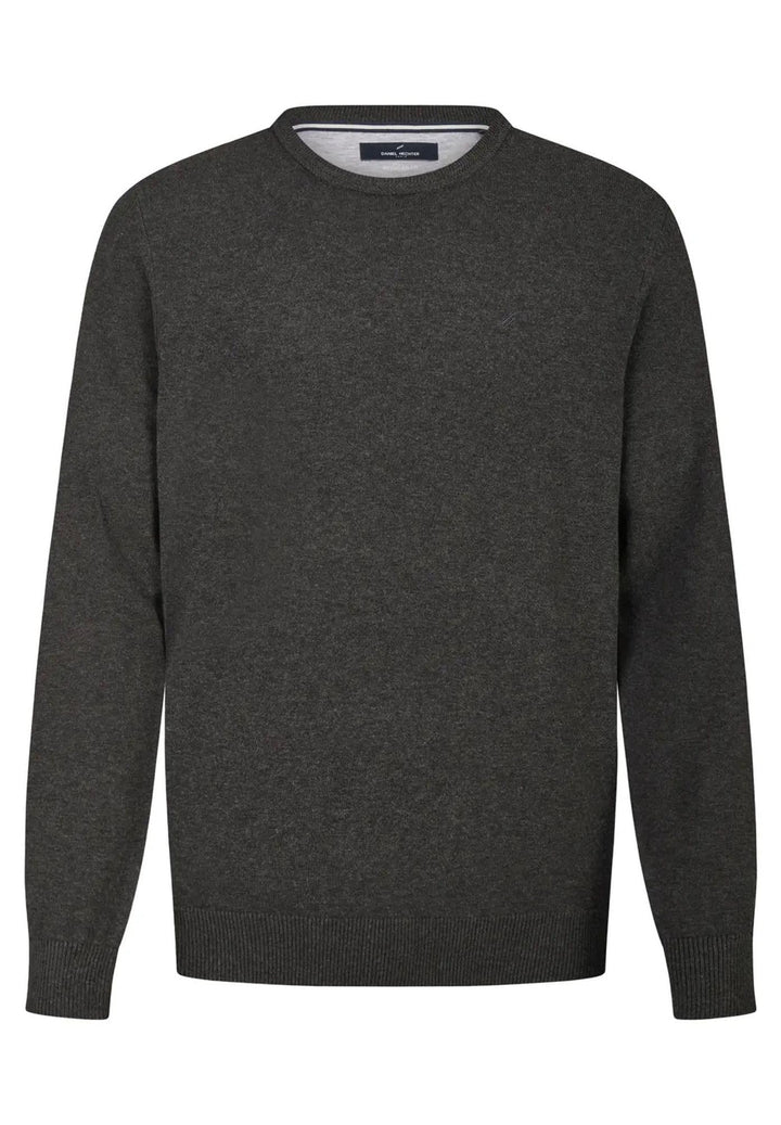 Daniel Hechter Herren Knit Crewneck Nos Pullover S Anthracite, S Anthracite