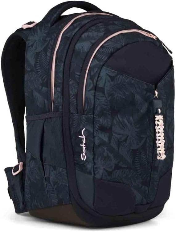 Satch Match Schulrucksack Set 3tlg. inkl. Schlamperbox und Sportbeutel (Midnight Jungle), Midnight J
