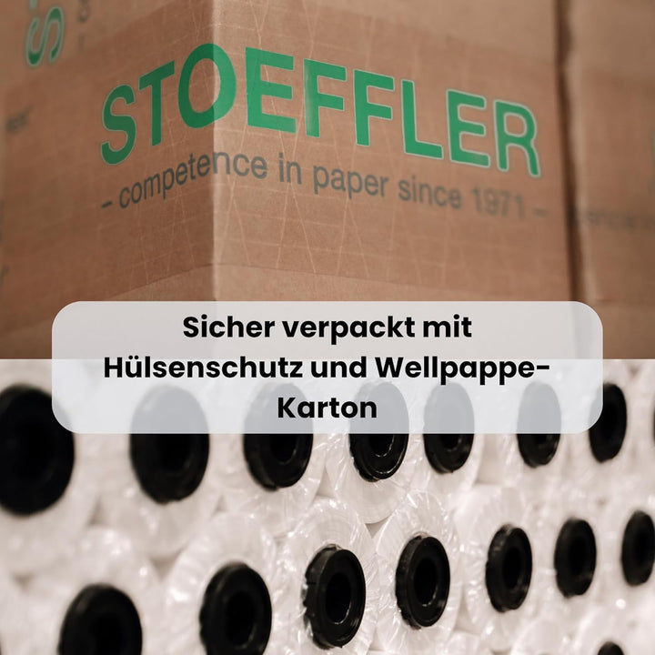 CABRO 50610-50 Qualitäts-Plotterpapier, 61 cm, 6 Rollen, weiss