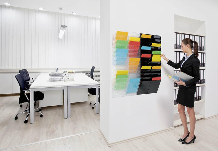 Durable Prospektspenderset Flexiboxx 12 A4, 1 Set, transparent, 1709763400 Transparent Hochformat, T