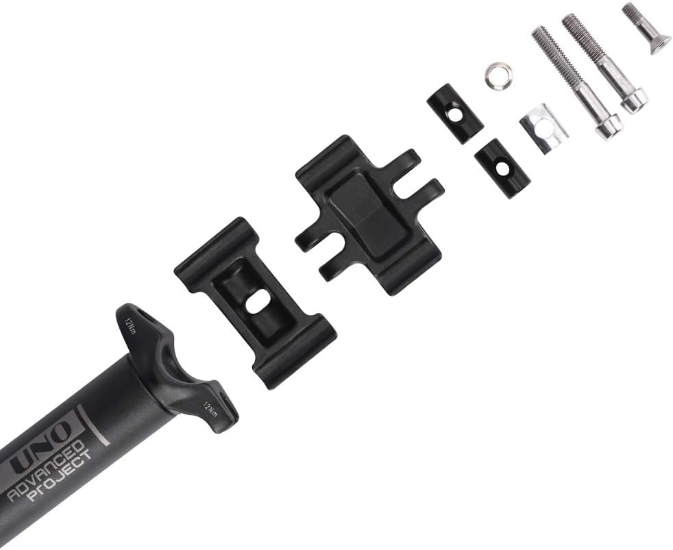 BESNIN Sattelstütze 25,4/28,6/30,9/31,6mm Fahrrad Sattelstange in 400mm Länge, Aluminiumlegierung Fa