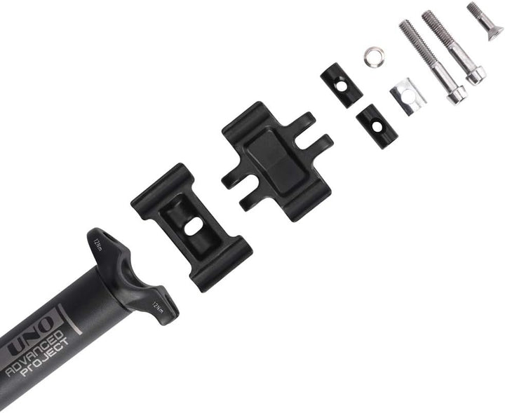 BESNIN Sattelstütze 25,4/28,6/30,9/31,6mm Fahrrad Sattelstange in 400mm Länge, Aluminiumlegierung Fa