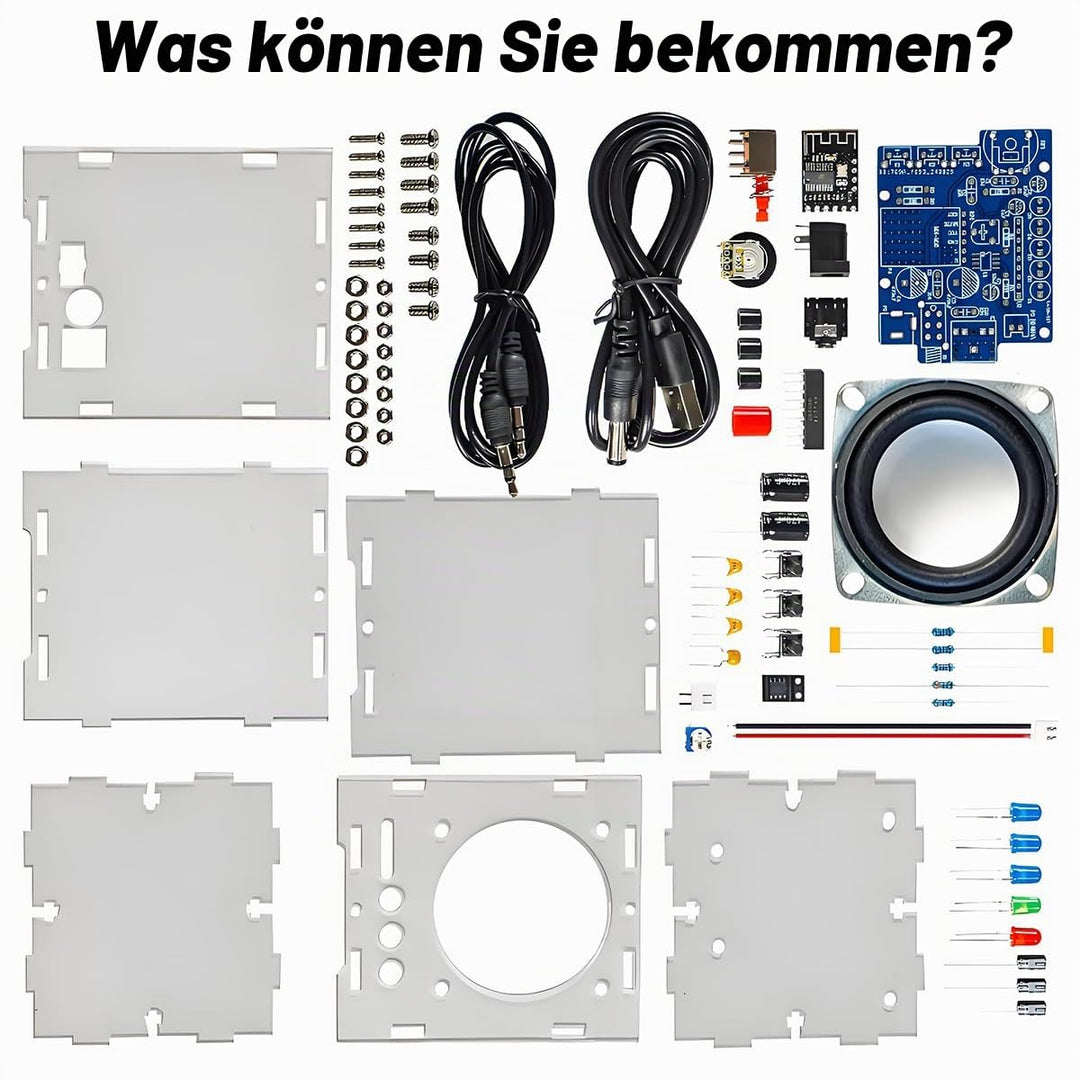 DIY Elektronik Lautsprecher Löten Bausatz Bluetooth Kit, HT6872 3W Mini Audio Verstärker Musik Stere