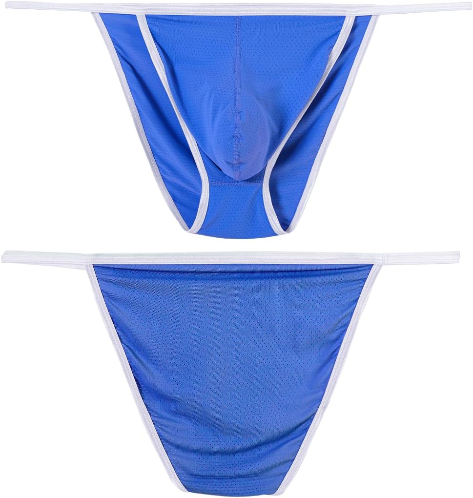 BIATWOWR Herren Slips Sexy Herren Unterwäsche Slips mit grosser Balltasche Niedriger Bund Unterhosen
