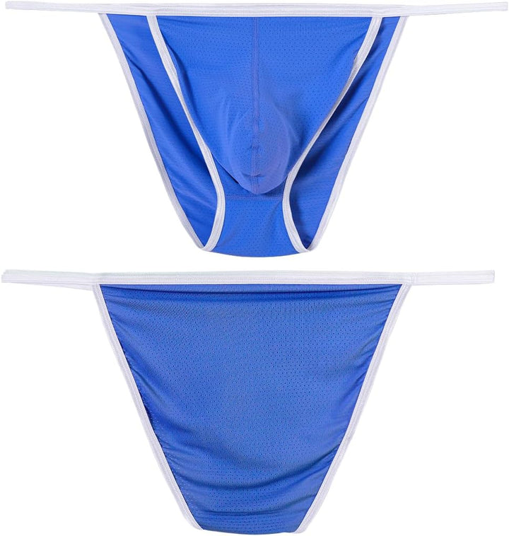 BIATWOWR Herren Slips Sexy Herren Unterwäsche Slips mit grosser Balltasche Niedriger Bund Unterhosen