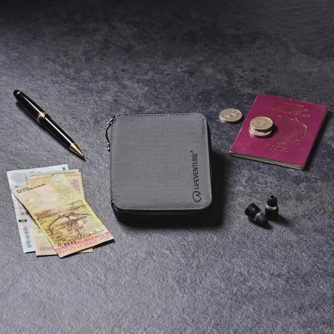 Lifeventure Geldbörse im Mini Reisen mit RFID-Schutz Grau, Grau