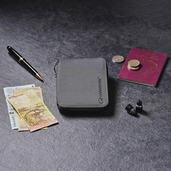 Lifeventure Geldbörse im Mini Reisen mit RFID-Schutz Grau, Grau