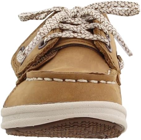 Sperry Boys' Gamefish Boat Shoe, Dark Tan, 1 Medium US Little Kid