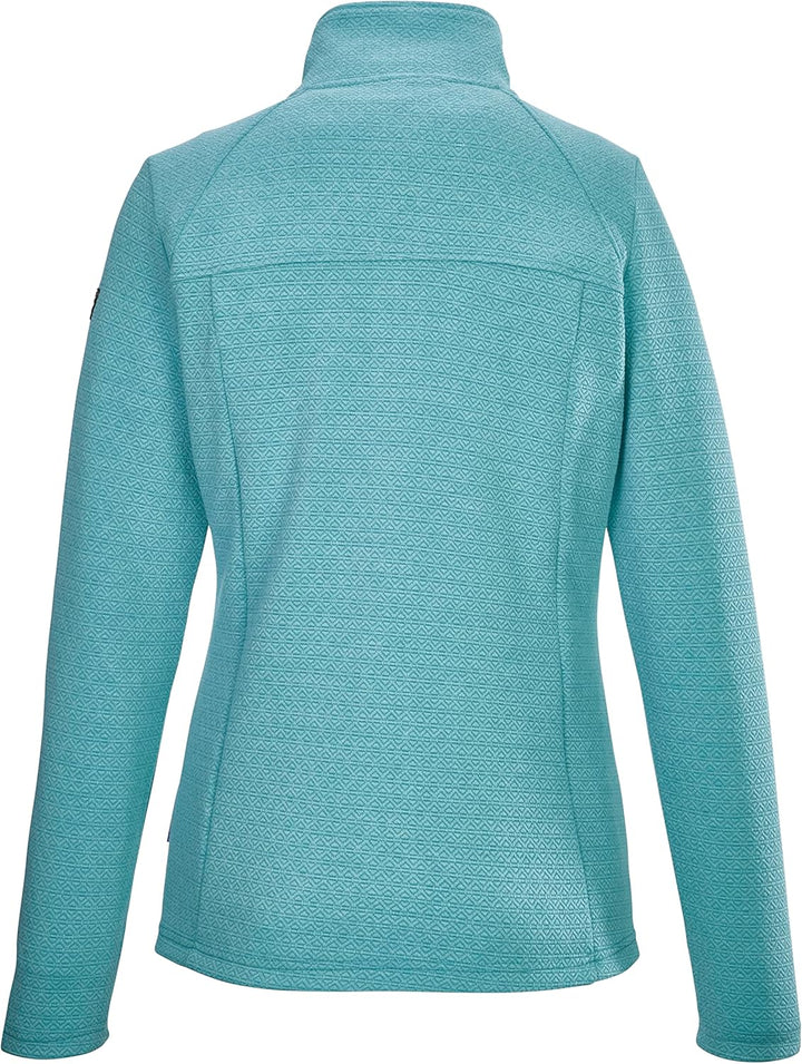 Killtec Damen Kos 102 Wmn Flx Jckt Stretchjacke mit Stehkragen/Fleecejacke 44 aqua, 44 aqua