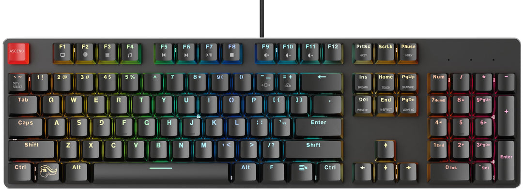 Glorious Gaming GMMK Full Size (100%) – Mechanisches Gaming-Keyboard, Gateron Brown Schalter (taktil