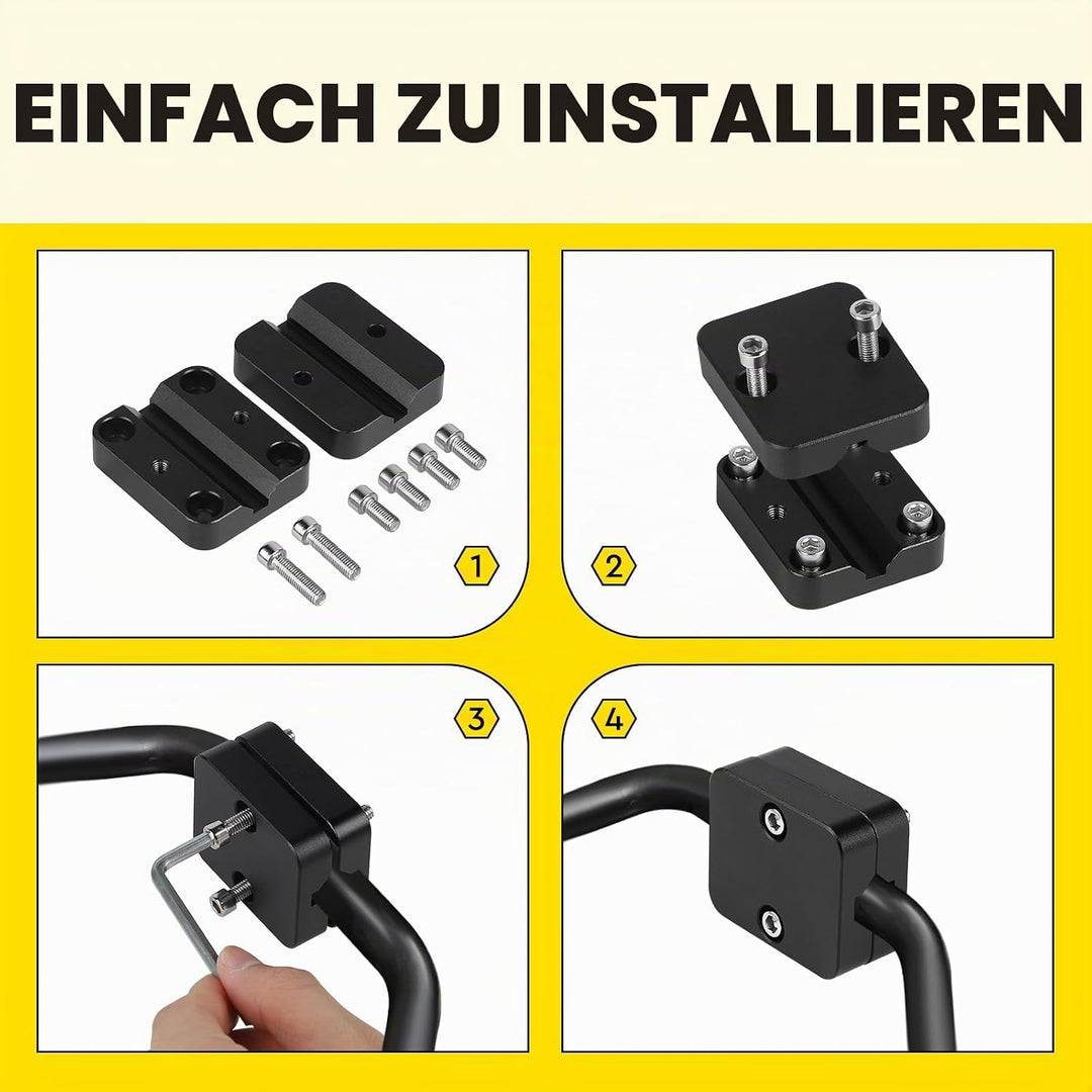 SWAWIS Motorrad GPS Navigationshalter, 12-16mm Lenkerhalterung Handyhalterung, Modifikation Zubehör