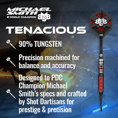 Shot Soft Darts Michael Smith Bully Boy Tenacious 90% Tungsten Softtip Darts Softdart Hochwertige Tu