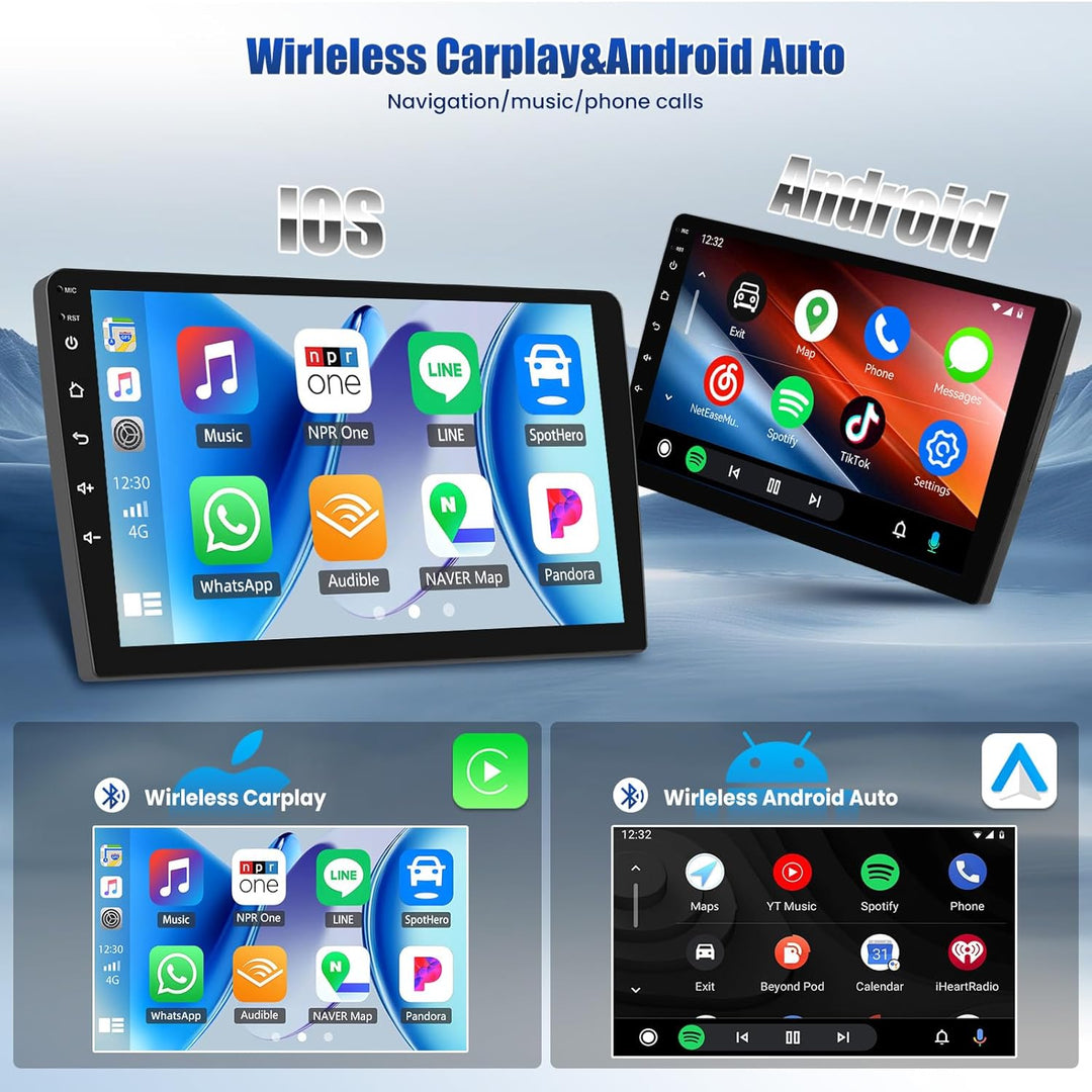 SIXWIN 8-Core 6+128G Android 15 Autoradio für Ford Fiesta 2009-2017 mit Carplay/Android Auto/DSP,9''