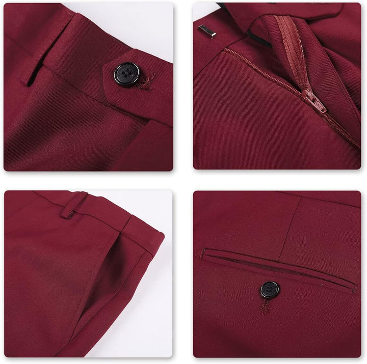 YOUTHUP Anzug Herren 3 Teilig Anzüge Slim Fit 2-Knopf Herrenanzug Modern Formell Sakko Weste Hose fü