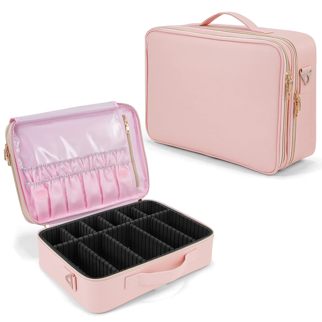 Joligrace Grosse Kosmetiktasche Schminktasche Reise Make up Tasche Kosmetikbeutel Make up Organizer
