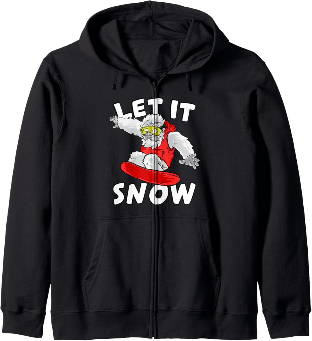 Yeti Snowboarding Let It Snow For Snowboarders Kapuzenjacke