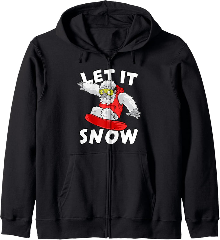Yeti Snowboarding Let It Snow For Snowboarders Kapuzenjacke