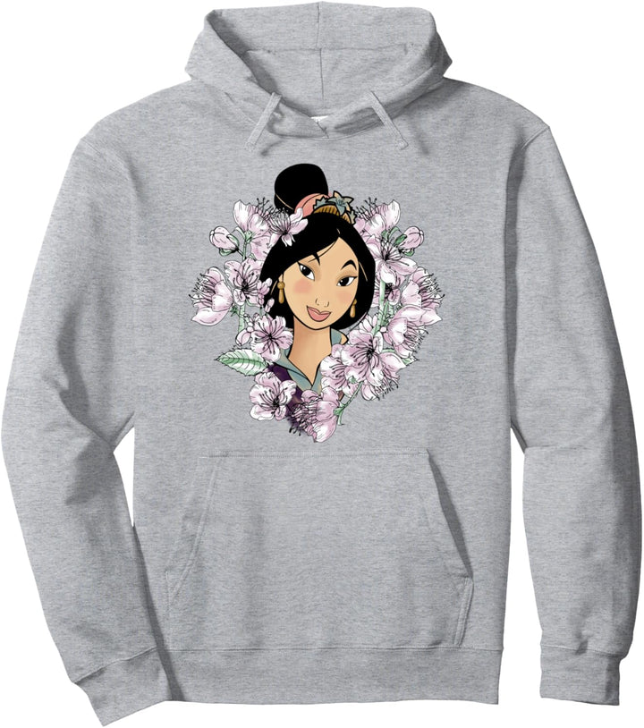 Disney Mulan Flower Framed Portrait Pullover Hoodie