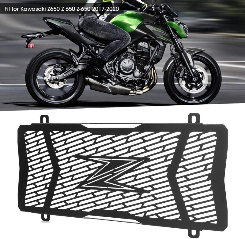 Kühlerschutz, Edelstahl Motorrad Kühlergrill Shroud Cover Protector Fit für Z650 Z 650 Z-650 2017-20