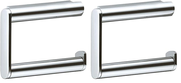 KEUCO Toilettenpapierhalter aus Metall, Hochglanz-verchromt, offene Form, WC-Rollenhalter für Badezi