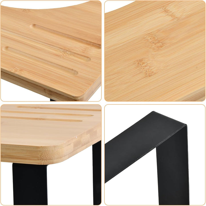 Dokeno Toiletten Hocker, Fussbank Holz, Kackhocker für Erwachsene, Anti-Rutsch Klohocker, Toiletten