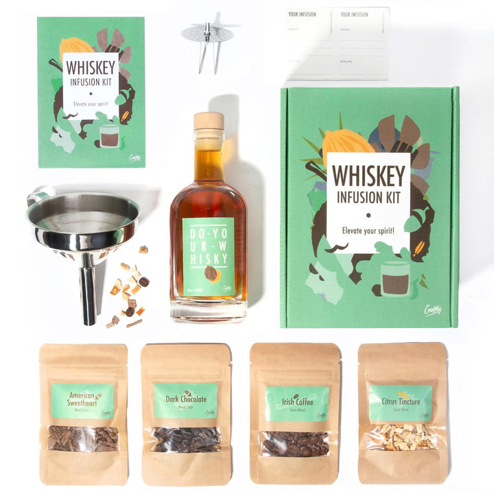 DIY Whisky Infusionsset von Craftly | Geschenkset | Tolles Geschenk für ihn, sie, Partner, Jahrestag