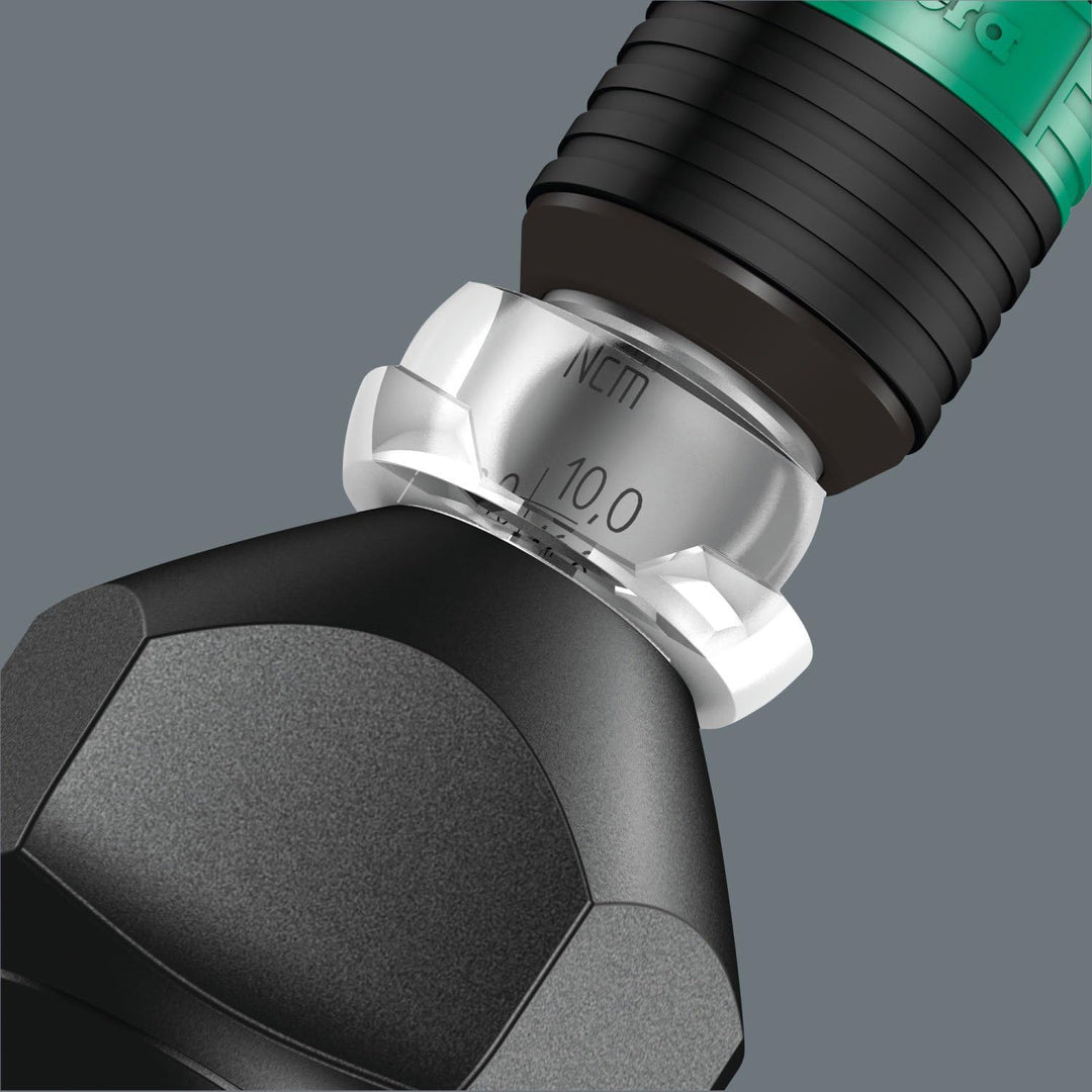 Wera 7431 Kraftform einstellbare Drehmomentschraubendreher mit Rapidaptor Schnellwechselfutter, 1/4