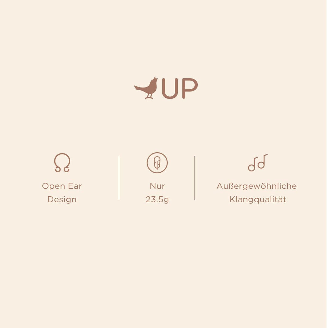 Libratone UP Open-Ear Sportkopfhörer (Mocha Mousse), Mocha Mousse