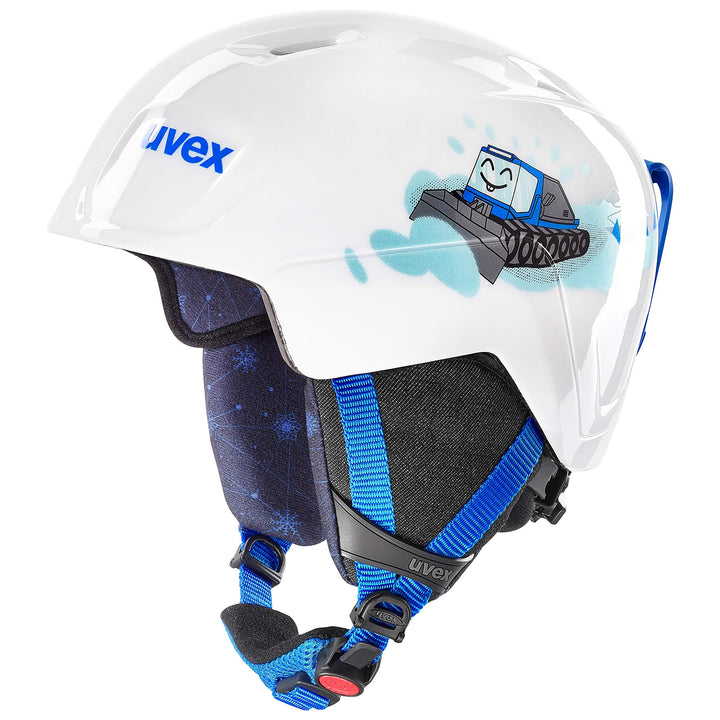 uvex manic - Skihelm für Kinder - individuelle Grössenanpassung - optimierte Belüftung 46-50 cm whit