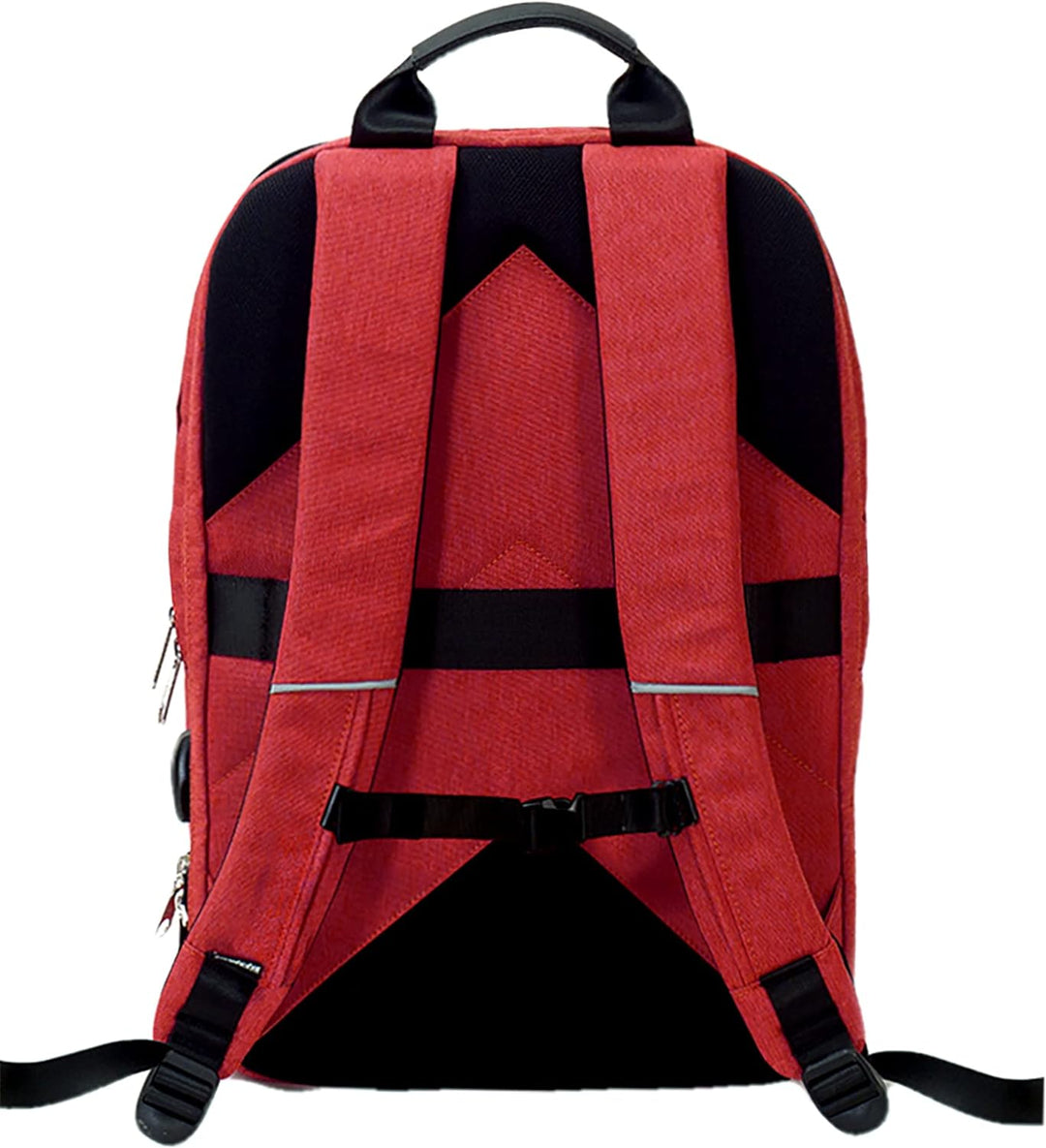 Invicta Biz L Bürorucksack - Rot - Laptopständer bis 15,6 Zoll - USB-Adapter - Arbeit Rot Iv L, Rot