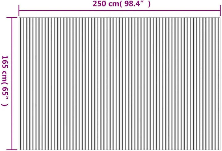 vidaXL Raumteiler Bambus Weiss 250x165cm Paravent Trennwand Spanische