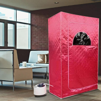 Tragbare Sauna Willowybe，Mini Dampfsauna für Zuhause，Einzel Portable Sauna Raum Kann Müdigkeit Linde
