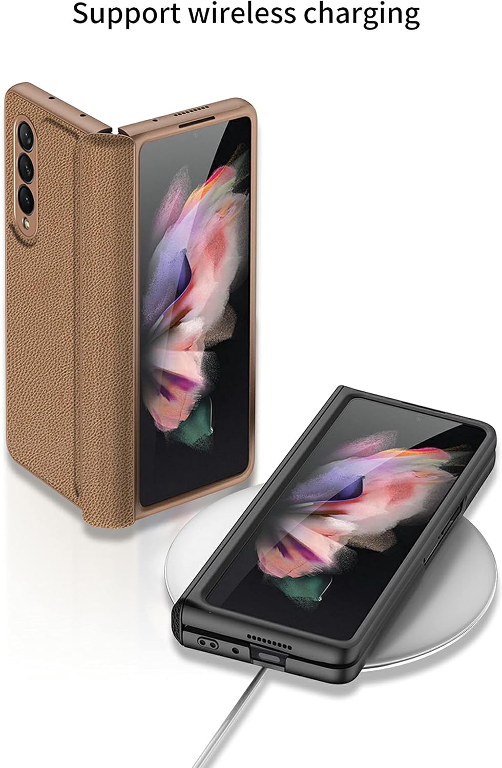 COQUE Schutzhülle für Galaxy Z Fold 3 5G, All-Inclusive, faltbar, mit Scharnier, Schutzhülle für Sam