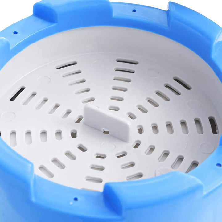 Gecheer Pool Einhängeskimmer mit Pumpe, 16 cm Kunststoff Skimmer Set mit Adapter für Aufstellpools,