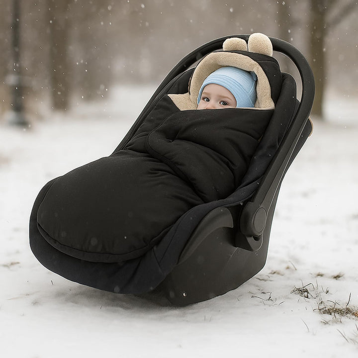 millybo Fusssack Baby Einschlagdecke für Winter geeignet für Kinderwagen Babyschale Babybett Autosit