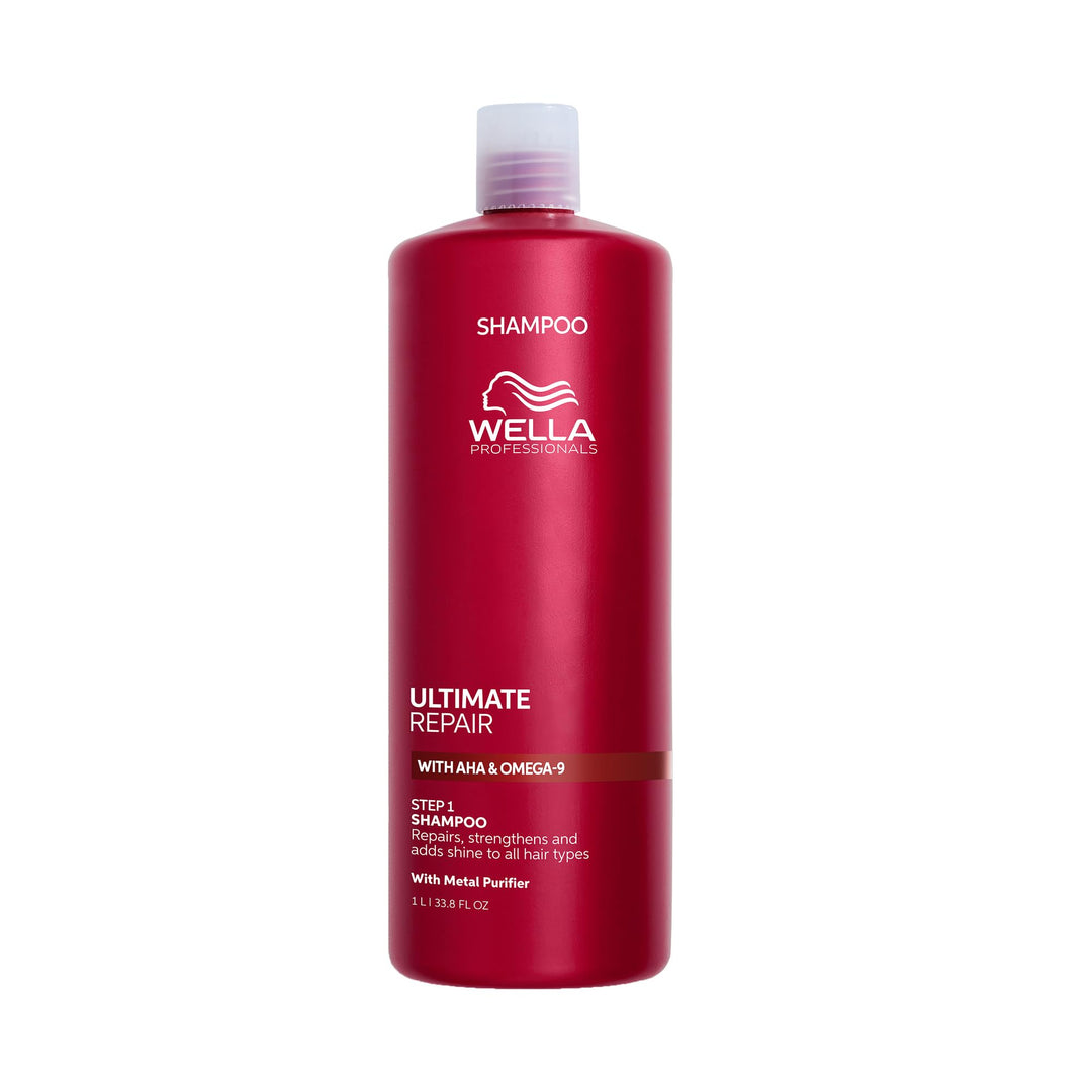 Wella Professionals Ultimate Repair Shampoo zur Tiefenreinigung – sulfatfreies Shampoo mit Metal-P