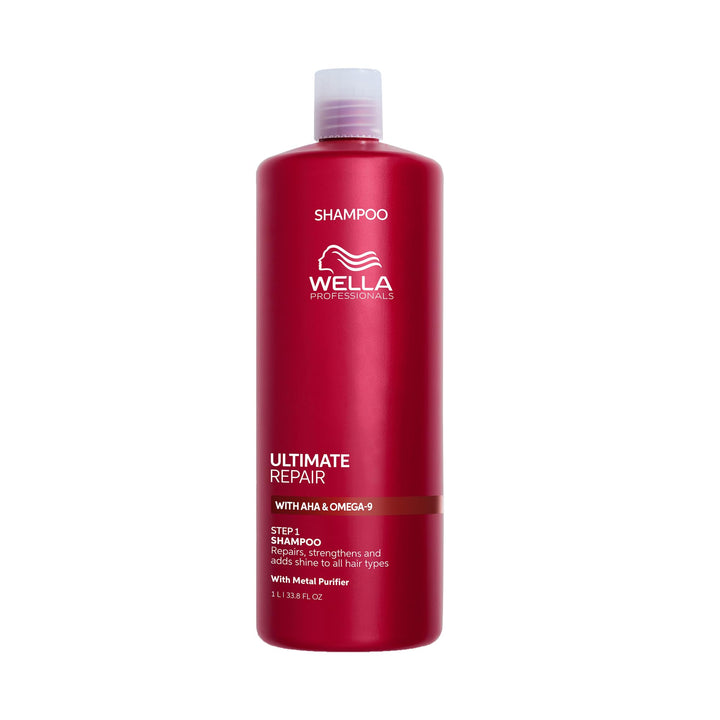Wella Professionals Ultimate Repair Shampoo zur Tiefenreinigung – sulfatfreies Shampoo mit Metal-P