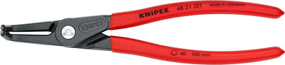 Knipex Präzisions-Sicherungsringzange für Innenringe in Bohrungen grau atramentiert, mit rutschhemme