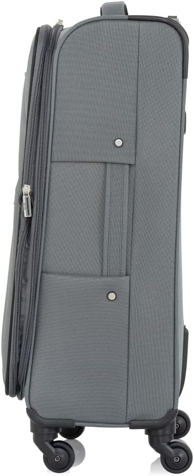 OCHNIK Mittlerer Rollkoffer | Soft Case | Material: Nylon | Farbe: Grau| Grösse: M | Masse: 69x42x29