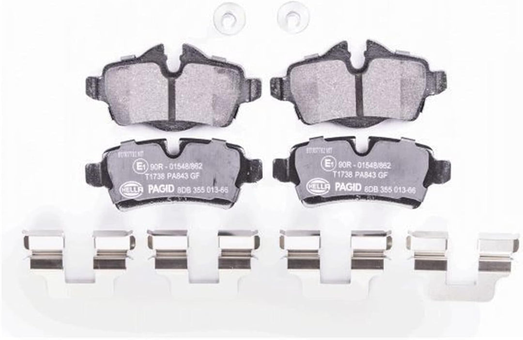 HELLA PAGID 8DB 355 013-661 Bremsbelagsatz - T1738 - Dicke/Stärke: 17mm - Bremssystem: Lucas - für V