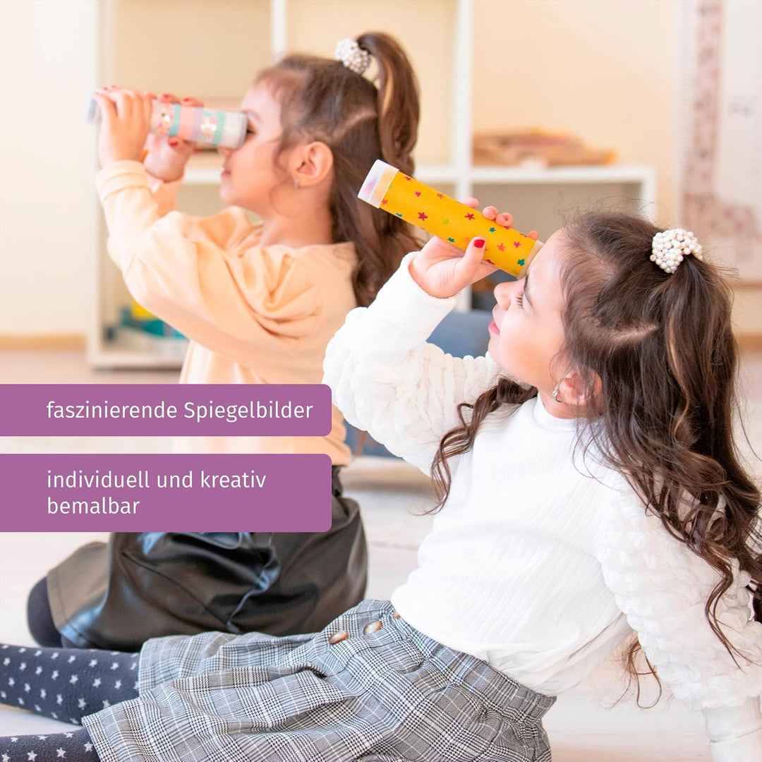 Betzold 52120 - Kaleidoskop Kinder-Geburtstag 10er Bastel-Set Mitgebsel