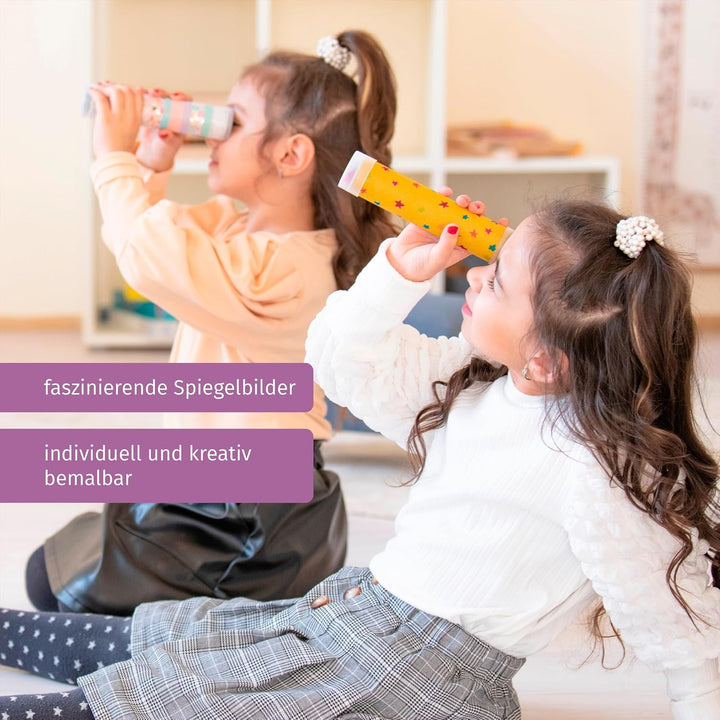 Betzold 52120 - Kaleidoskop Kinder-Geburtstag 10er Bastel-Set Mitgebsel
