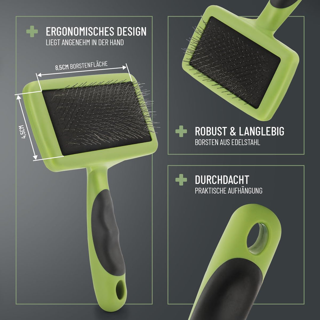 TESTURTEIL SEHR GUT 05/24 ReaVET Hundebürste, Katzenbürste, Zupfbürste für Langhaar Hunde & Katzen I