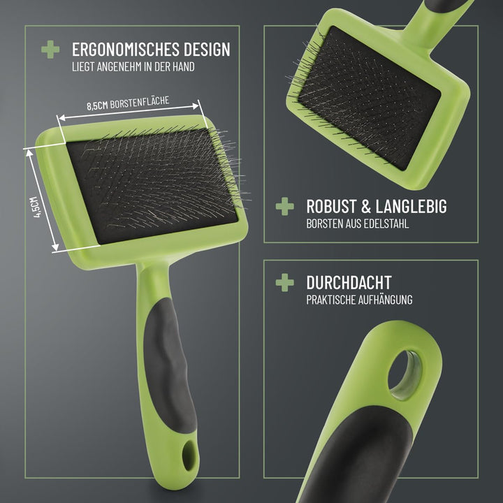 TESTURTEIL SEHR GUT 05/24 ReaVET Hundebürste, Katzenbürste, Zupfbürste für Langhaar Hunde & Katzen I