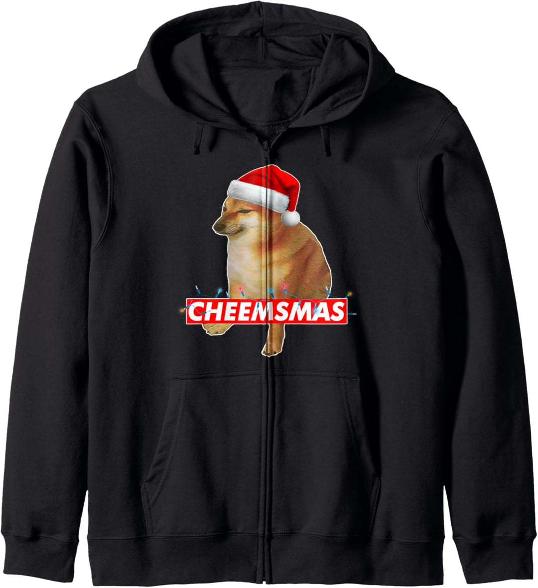 Cheems Cheemsmas Doge Kitschige Weihnachts-Sweater Kapuzenjacke