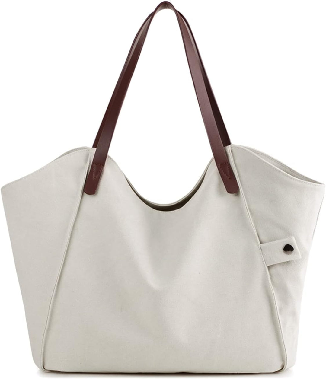 PORRASSO Damen Schultertasche Grosse Handtasche Canvas Hobo Henkeltasche Fraue Shopper Tote für Eink