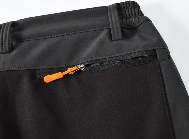 donhobo Herren Wanderhose Gefüttert Winterhose Wasserdicht Winddicht Warm Verdickte Softshellhose Ou
