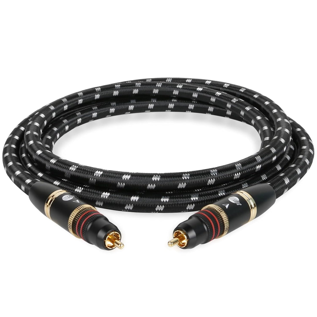 BOAACOUSTIC JIB Hi-End-Audiophile Subwoofer Kabel -1.5m - 75 Ohm Cinch RCA S/PDIF Digital Audio Koax